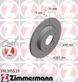 370305520 ZIMMERMANN Диск гальмівний