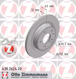 430262420 ZIMMERMANN Диск гальмівний