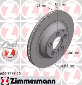 600323920 ZIMMERMANN Диск гальмівний