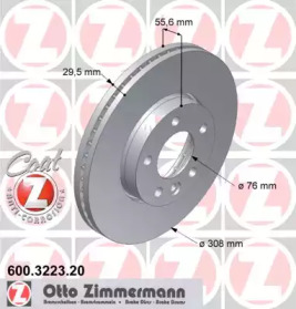 600322320 ZIMMERMANN Гальмiвнi диски