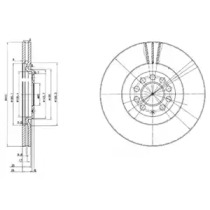 BG3528 DELPHI Гальмівний диск