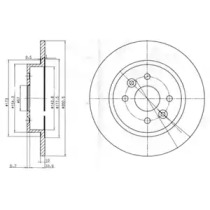 BG3804 DELPHI DELPHI KIA диск гальмівний задній Shuma 1.5/1.8 97-