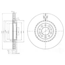 BG3993 DELPHI DELPHI гальмівний диск передн. Jeep Cherokee 13-
