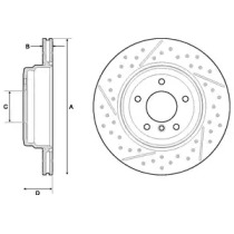 BG4714C DELPHI DELPHI BMW Гальмівний диск задн. 1 (E81), 1 (E87), 3 (E90), 3 Touring (E91), 3 (E92)