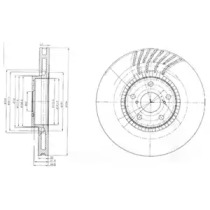 BG9012 DELPHI DELPHI Тормозной диск пер. пр. Lexus GS 05-