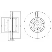 BG9063C DELPHI DELPHI BMW Диск тормозной передн.X5 E70,X6 E71/72 07-