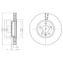 BG9106 DELPHI DELPHI VW диск гальмівний передн.T5,6 09-