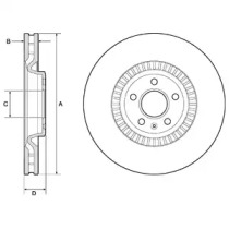 BG9171C DELPHI Гальмівний диск