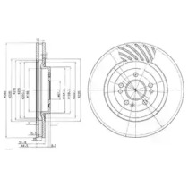 BG9759 DELPHI DELPHI DB диск гальмівний передній W163 98-