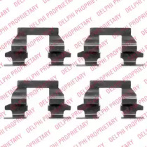 LX0446 DELPHI DELPHI К-т. установки гальм. колод. NISSAN QASHQAI 07-
