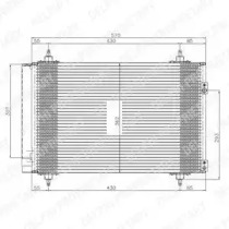TSP0225548 DELPHI DELPHI CITROEN Радиатор кондиционера B9, C4, DS4, DS5, Peugeot 3008, 307, 308, 5008, Parther